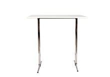 Table, white, laminate, L: 115 W: 75 H: 110 cm