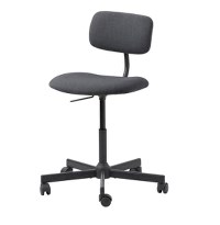 Office chair w/ black upholstery